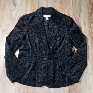 🔹️Sag Harbor Vintage Black Velvet Blazer Size 10